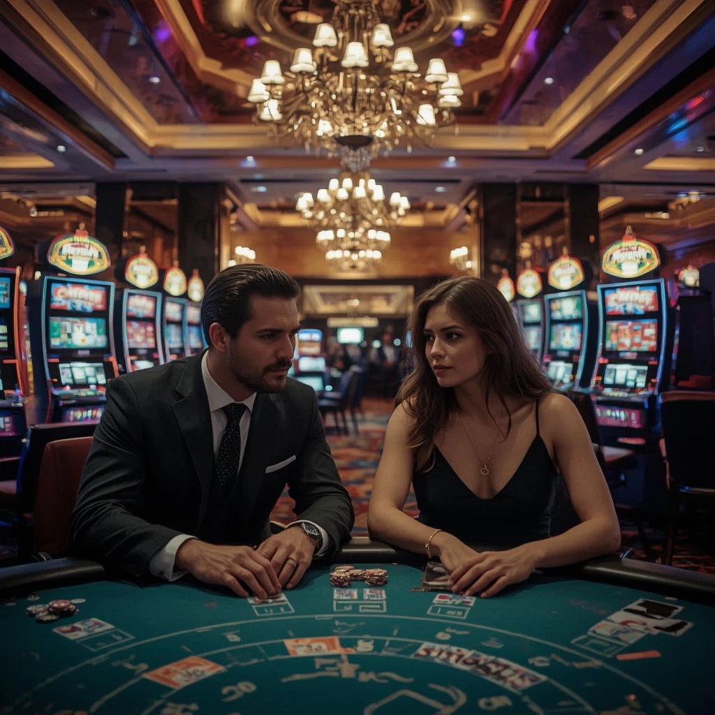 Deux joueurs de poker dans un Pledoo Casino